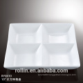 durable porcelain four sections divided plate